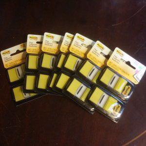 New Post-it Flags Yellow 7 Total